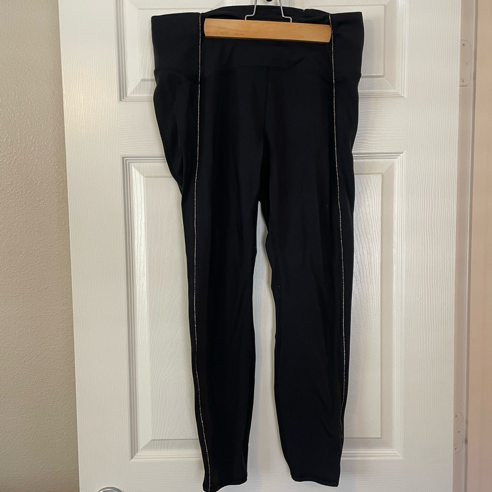 JoyLab Pinstripe Black Leggings